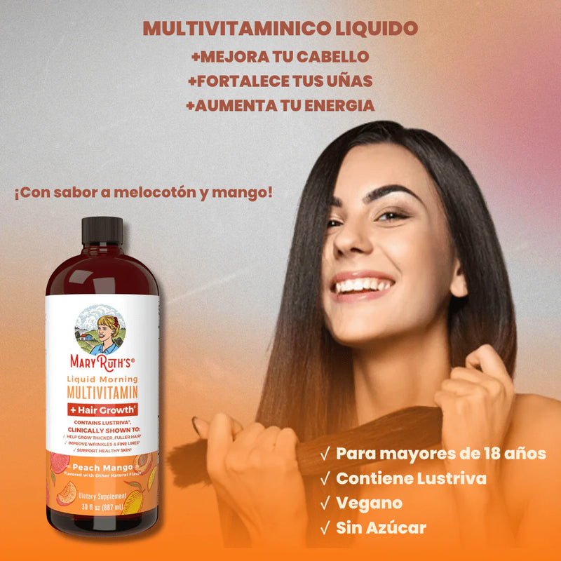 Multivitaminico liquido | Mejora tu Cabello, Uñas y Energía + ENVÍO GRATIS.